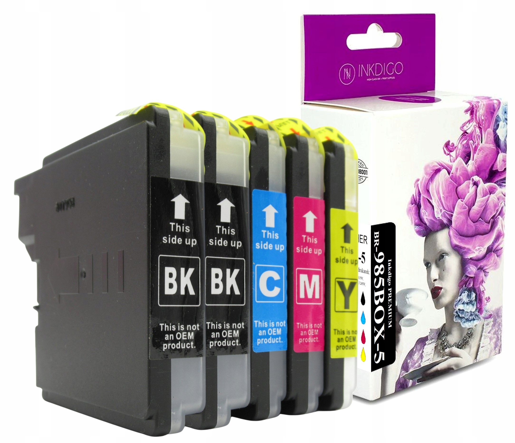 

5x Do Drukarki Brother DCP-J125 DCP-J315W LC985