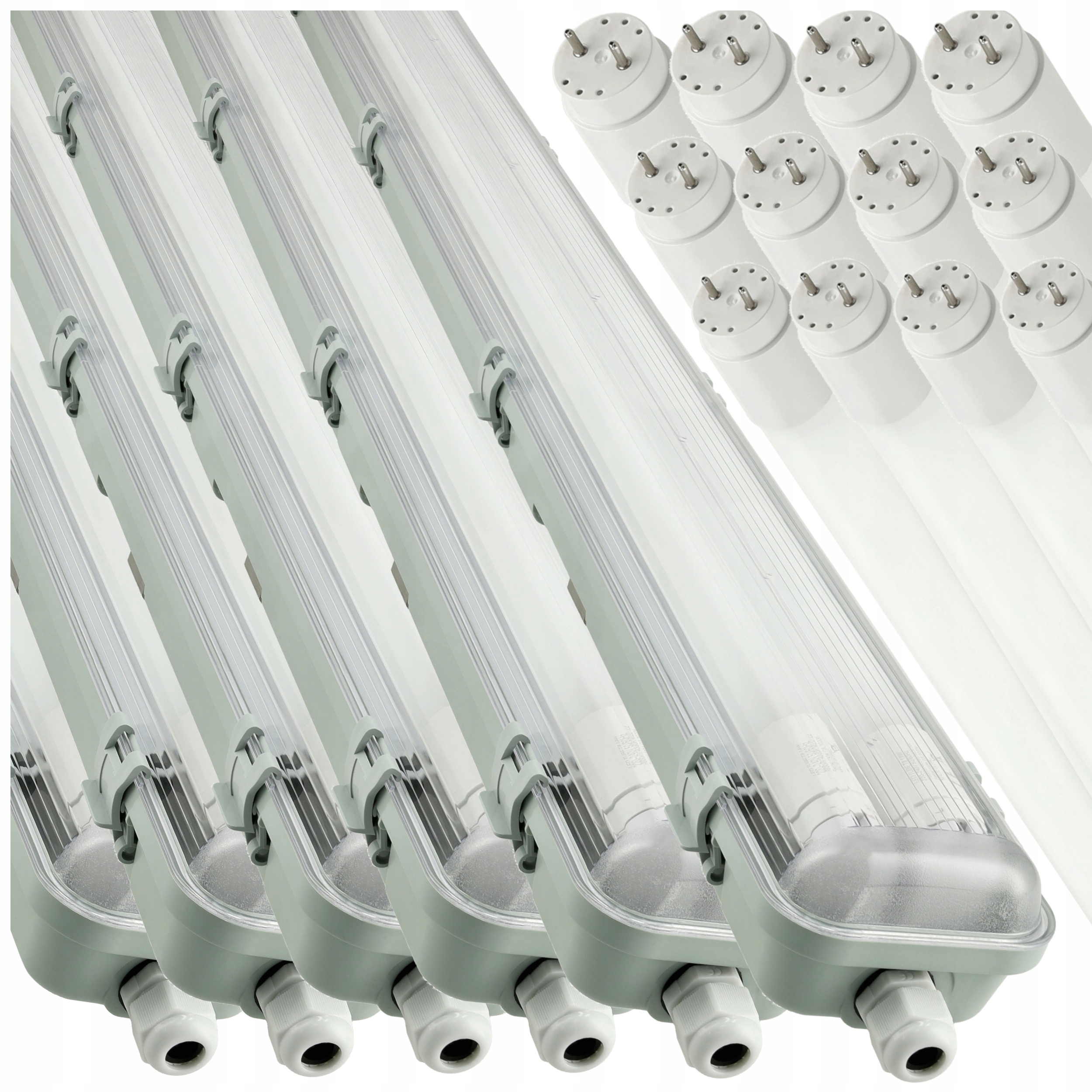 6 x Hermetické Led svietidlo 120 cm s reflektorom Led žiarivky na garáž