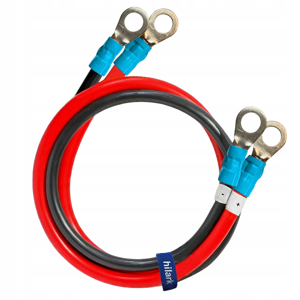 Kabel Lgy 25 mm² měnič napětí 2x10 m s očkem M8