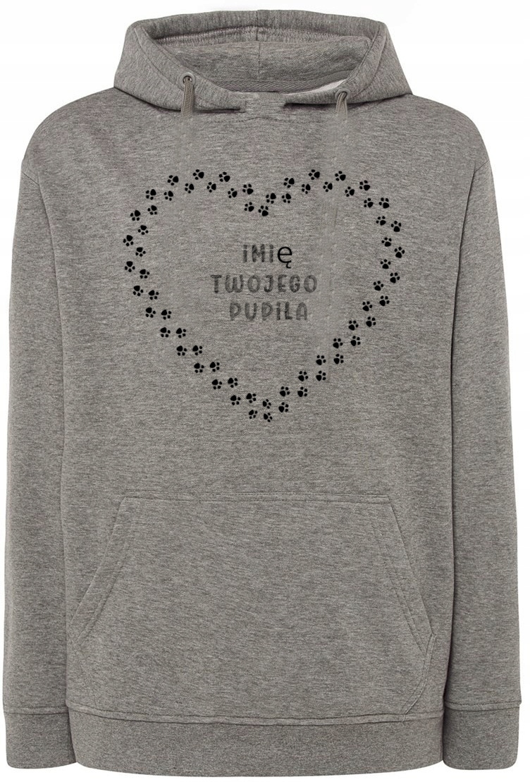 Mikina s potiskem Srdce Jméno vašeho psa vel. 5XL