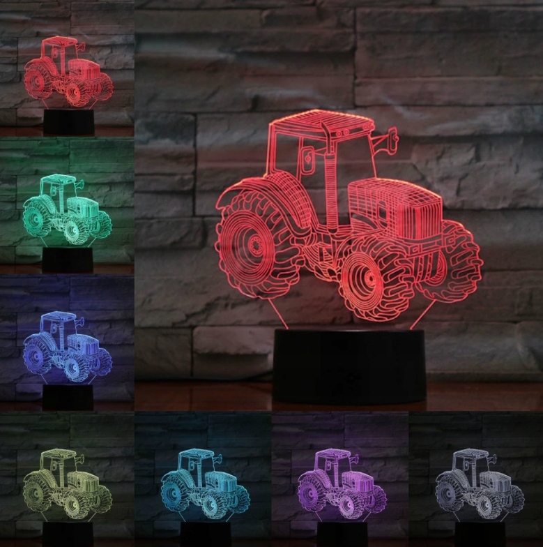 LAMPKA 3D LED Traktor Ciągnik 16 kolorów RGB EAN (GTIN) 6097146996919