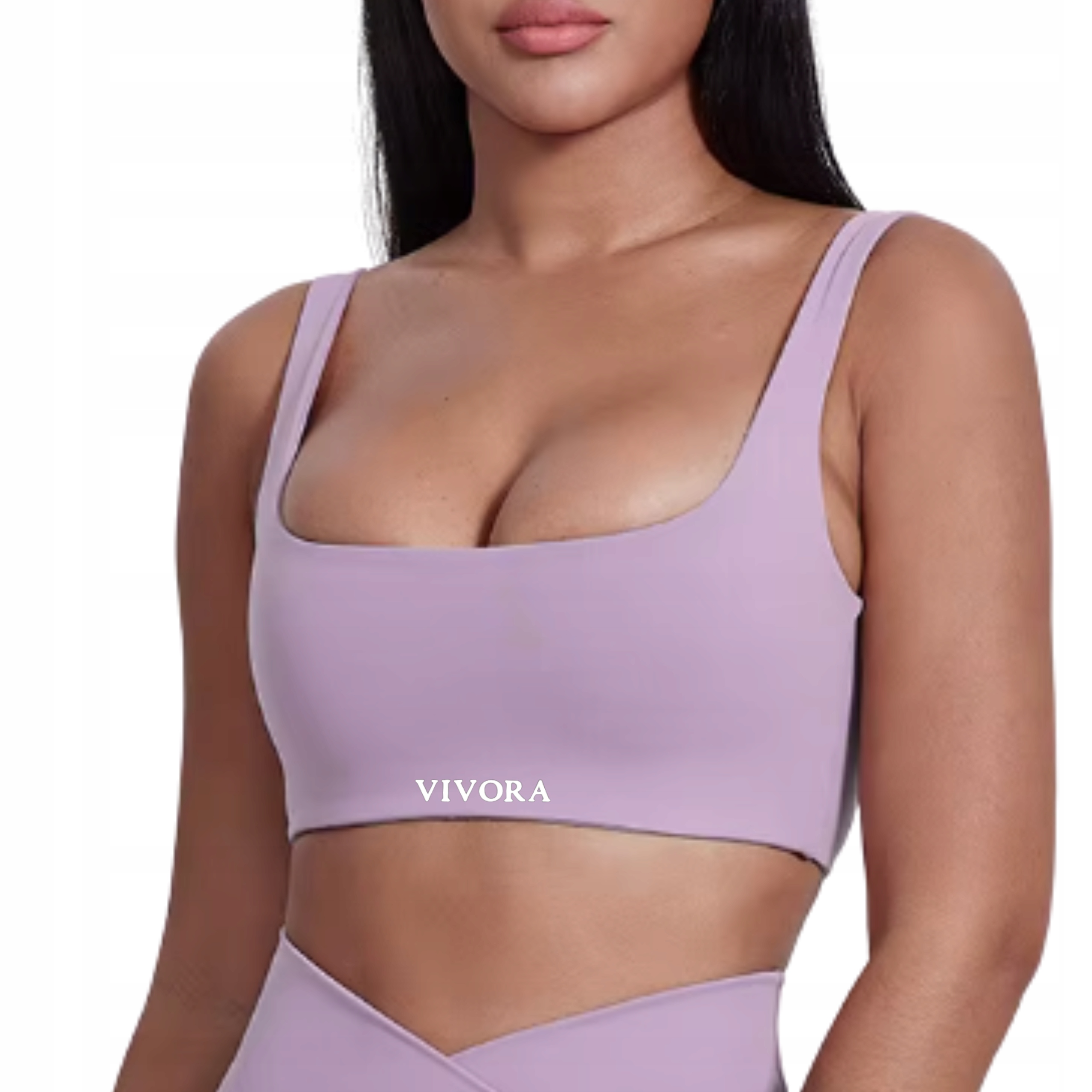 Vivora Hourglass Stanik Damski Sportowy Top Biustonosz Różowy S