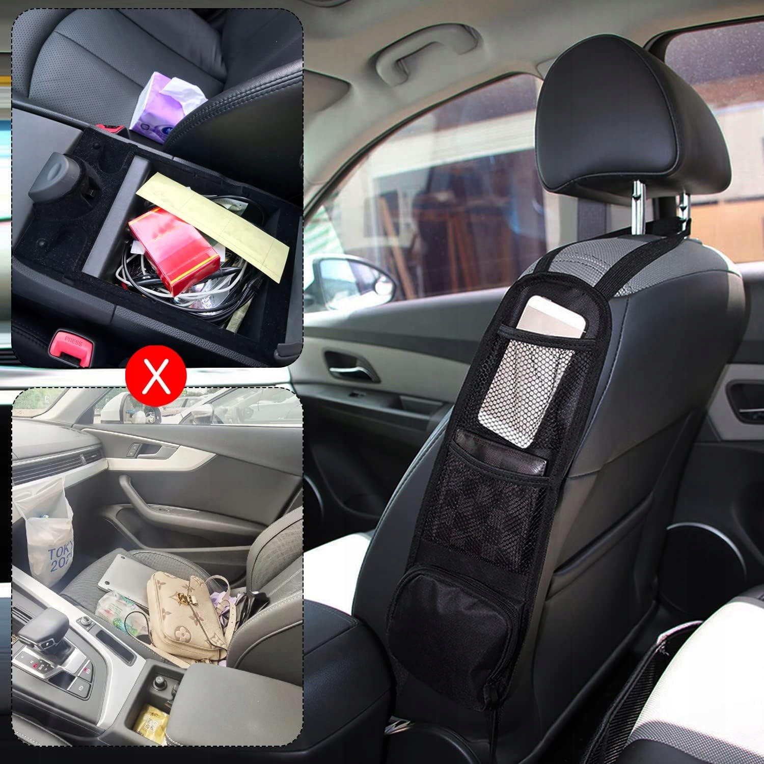 на кресло автомобилей бардачок