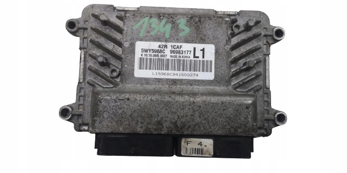 CHEVROLET AVEO 1.2B 16V 5WY5968C 96983177 computer