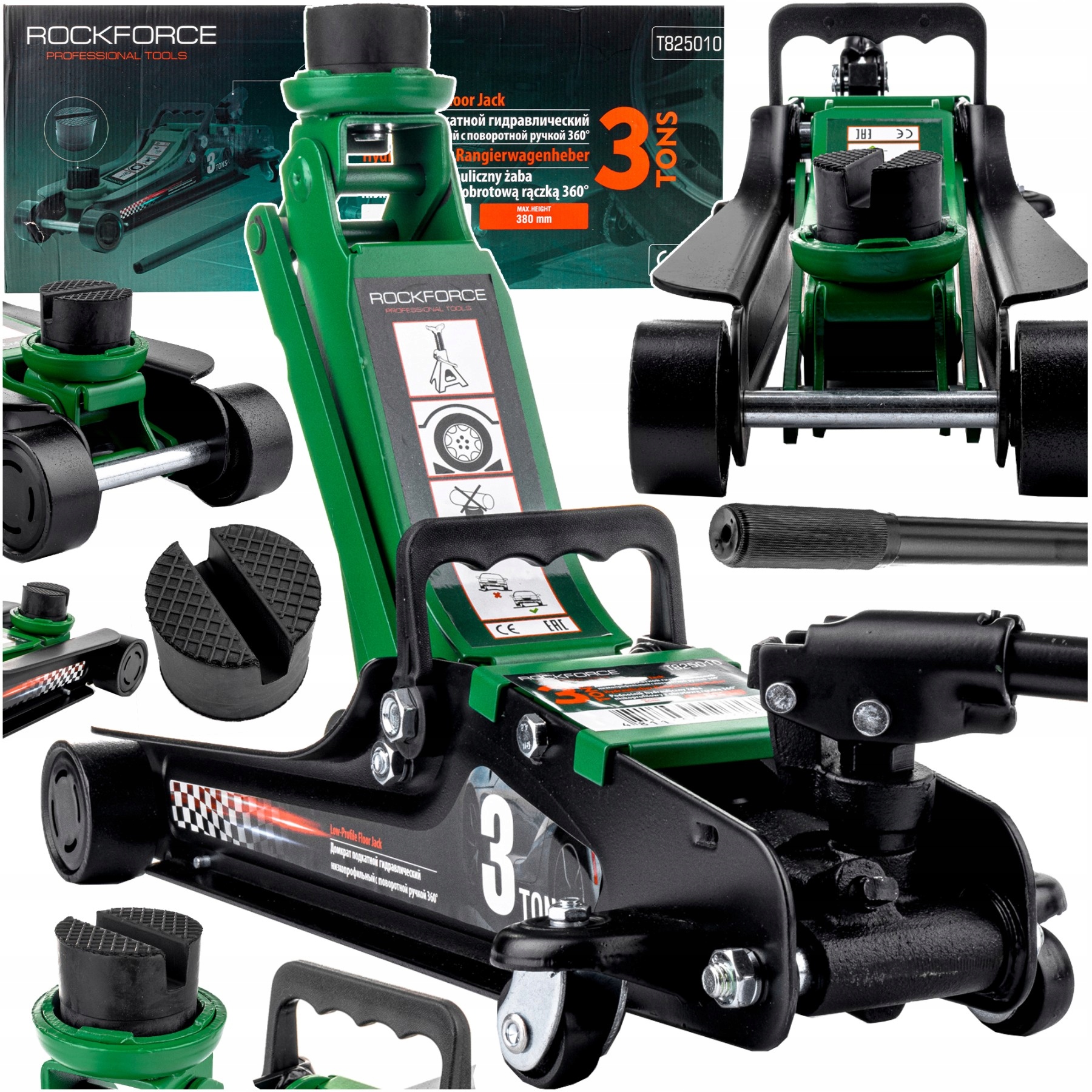 PODNOŚNIK HYDRAULICZNY SAMOCHODOWY LEWAREK MOCNY ŻABA 3T NISKOPROFILOWY