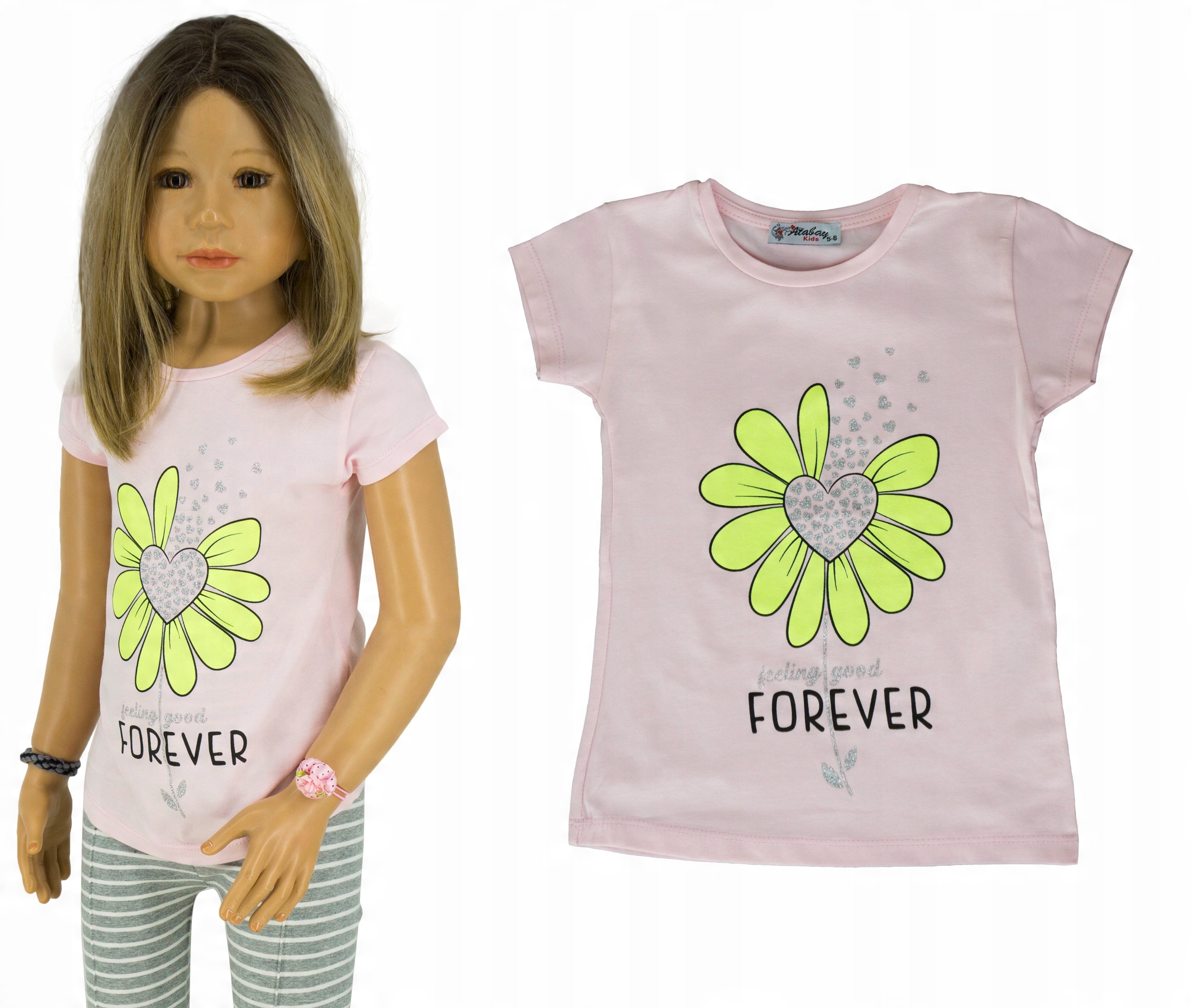 

P197 T-Shirt bluzka koszulka stokrotka rozmiar 116