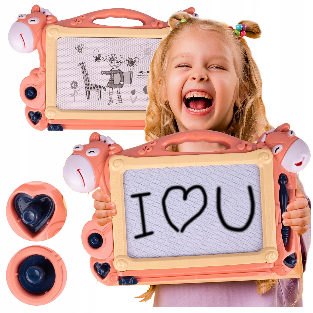 

Znikopis Tablica Magnetyczna zestaw 3 Stempelki