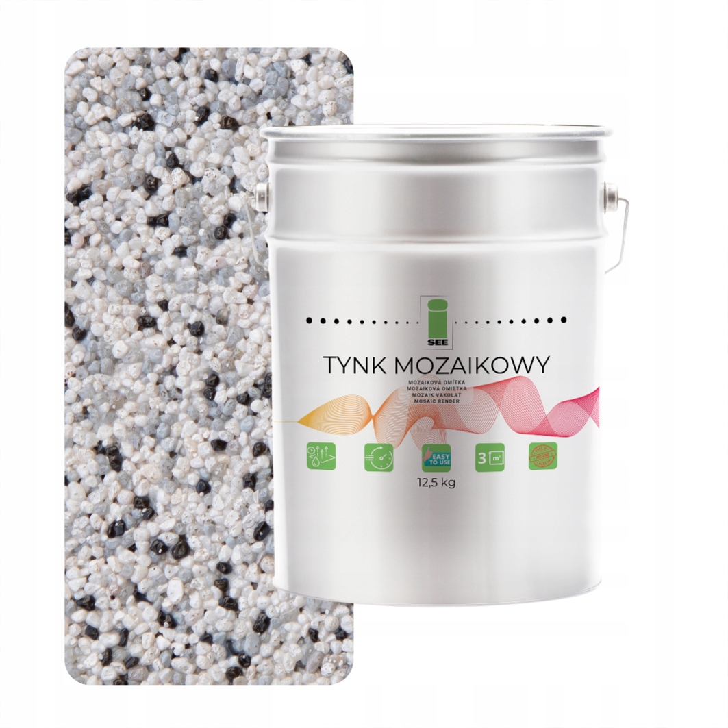 Mozaiková Omítka Světle Šedá Marmolit Třída 1 Mozaika 12,5 Kg Výrobce