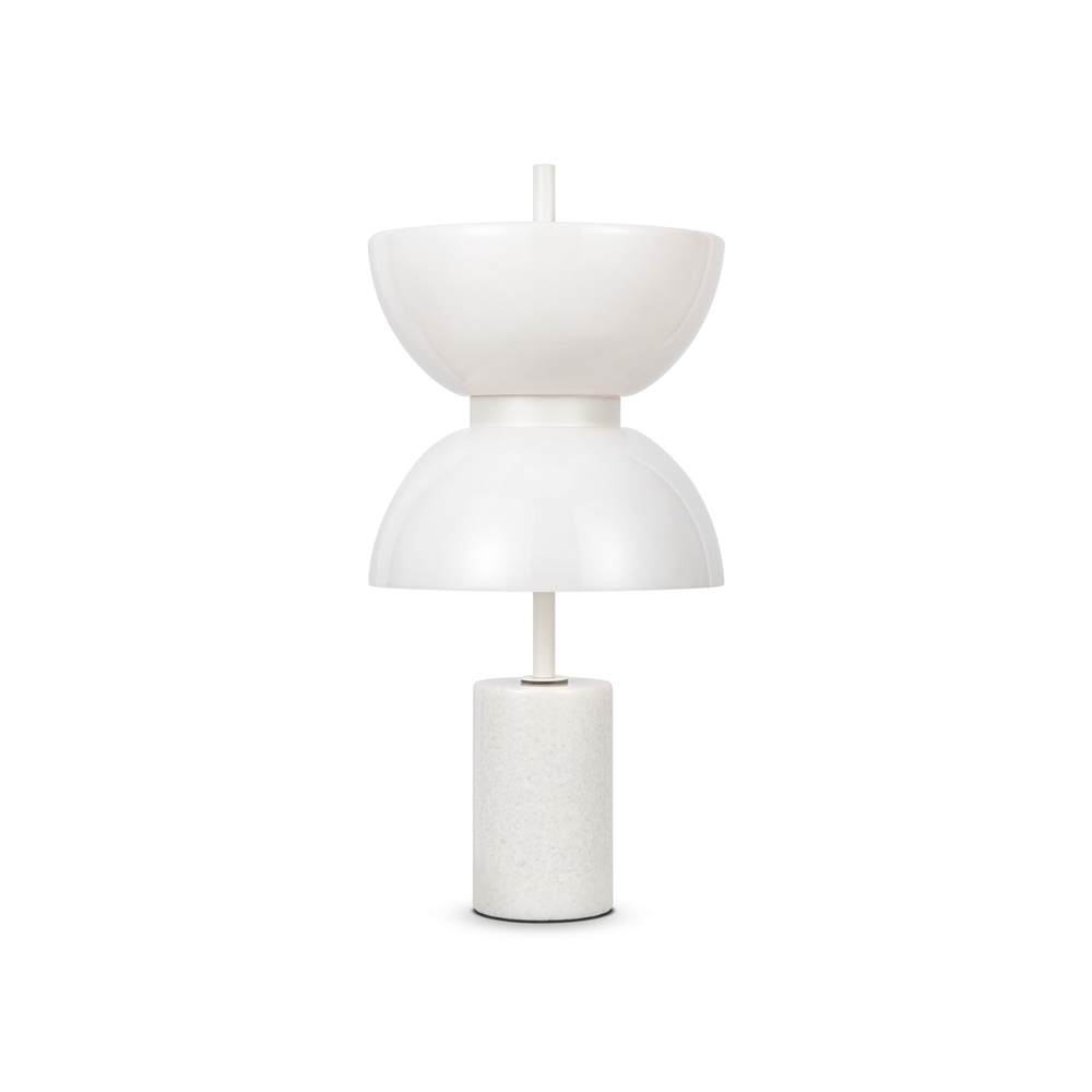Stolová lampa mramorová biela s unikátnym Led tienidlom 3000K 46 cm Maytoni