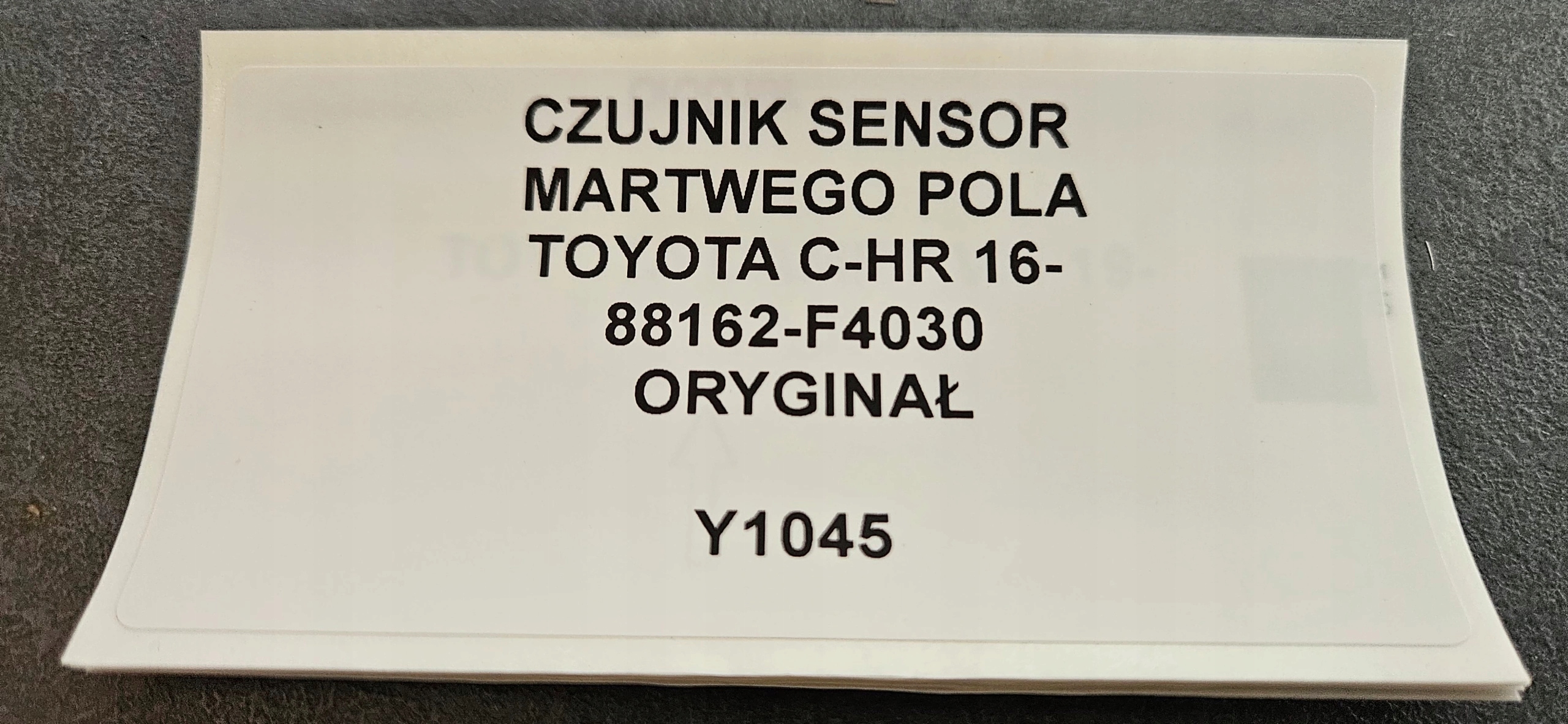 Sensor SENSOR MARTWEGO POLA TOYOTA C-HR CHR 16