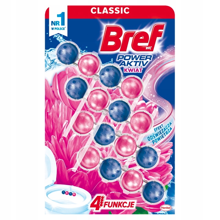 

Bref Power Zawieszka Wc Kwiatowa Świeżość 4x50g