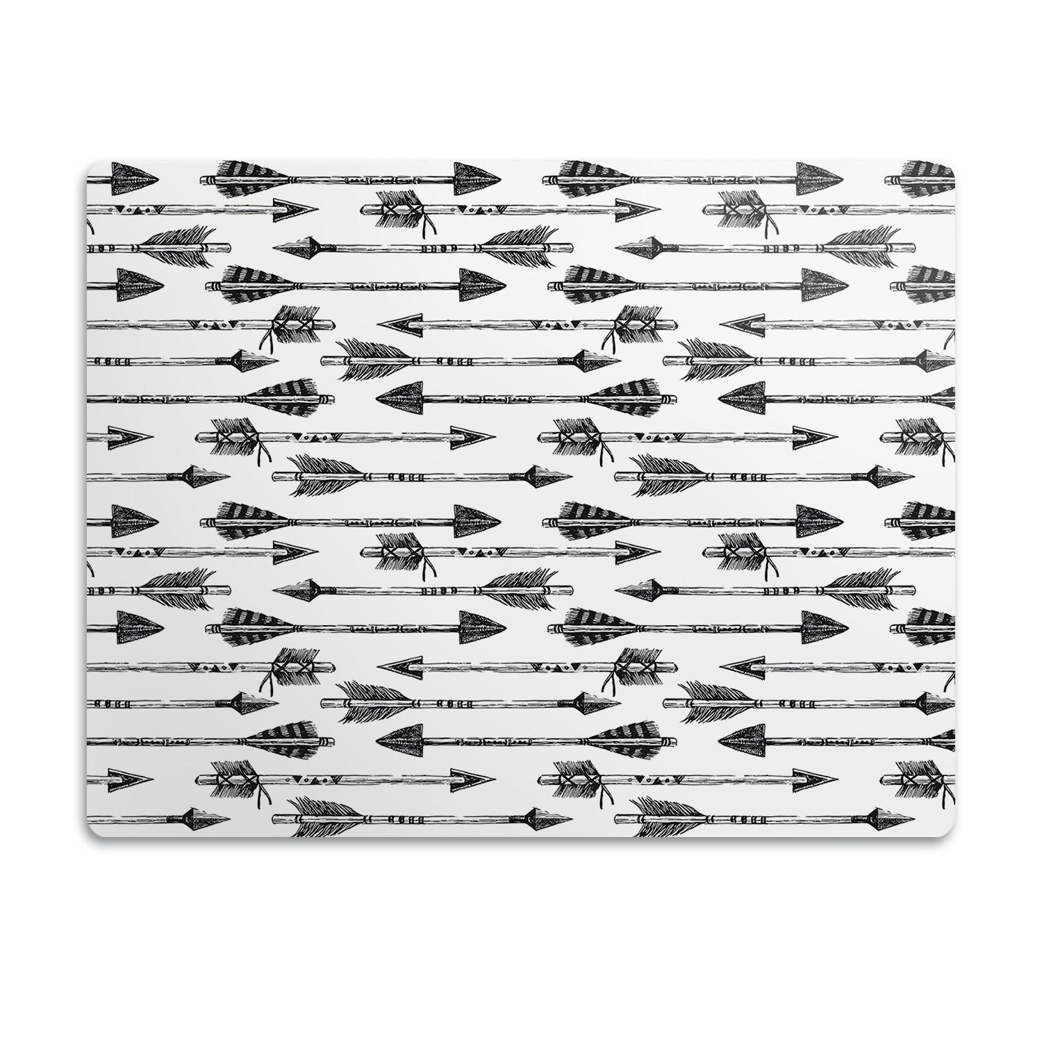 Levně Podložka pod misky pro psa a kočku Šípy 90x60 cm