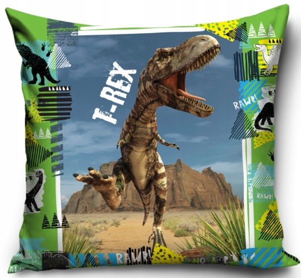 

poszewka na poduszkę Dinozaury T-rex 40x40