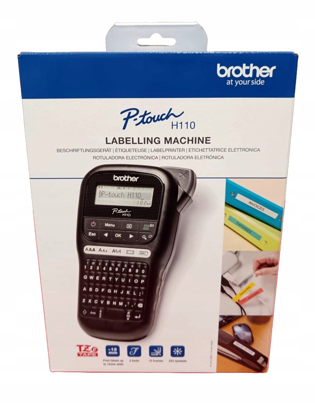 Brother PT-H110 drukarka etykiet Qwerty PTH110 etykieciarka metkownica
