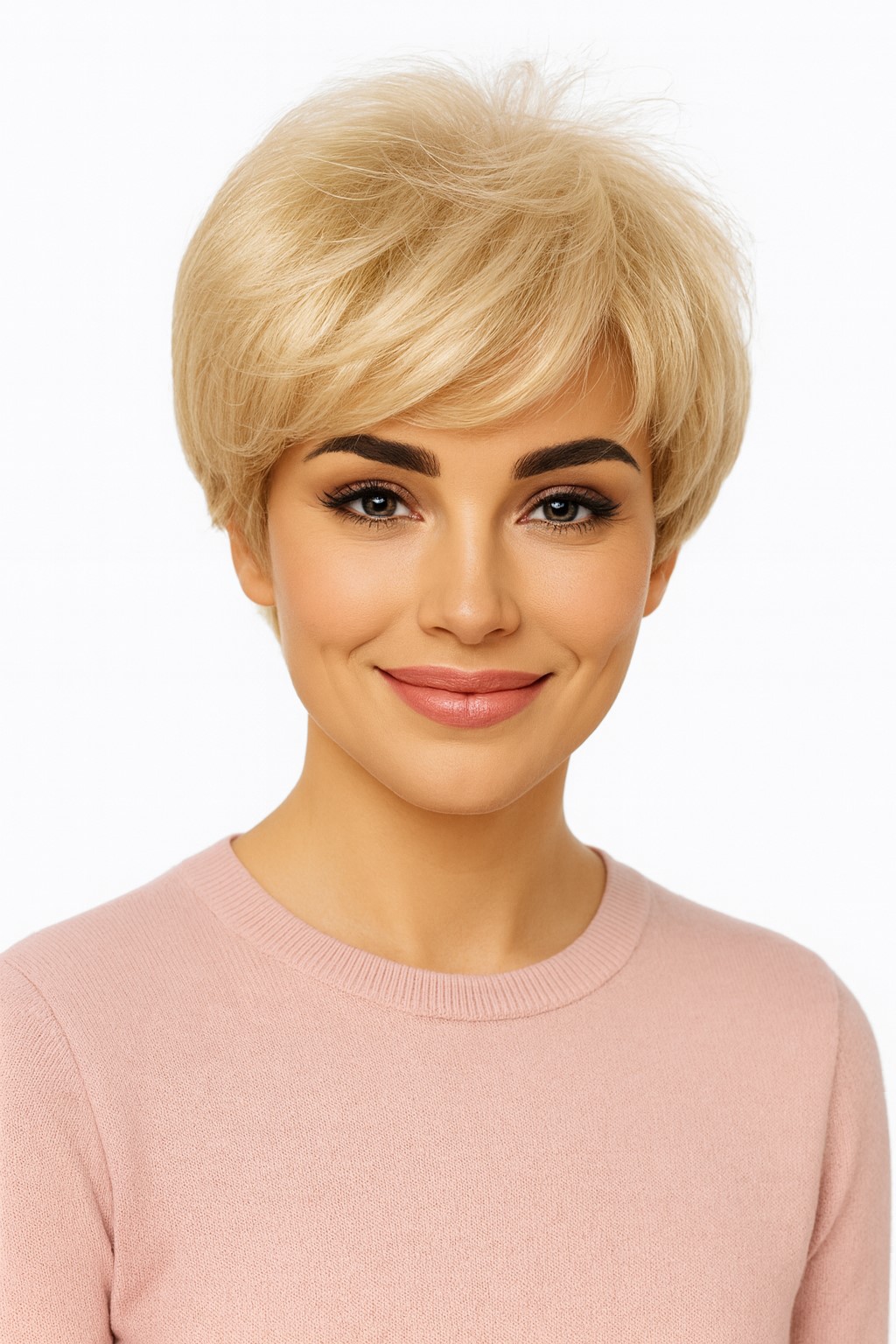 Paruka Mila blond světlý krátký účes-Nessaja wigs shop