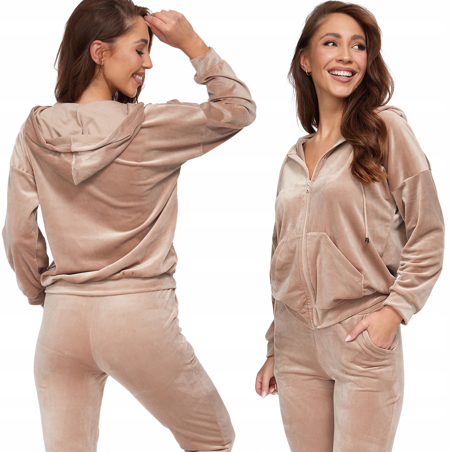 324_roz.XL_WELUROWY KOMPLET DRESOWY Rozmiar XL