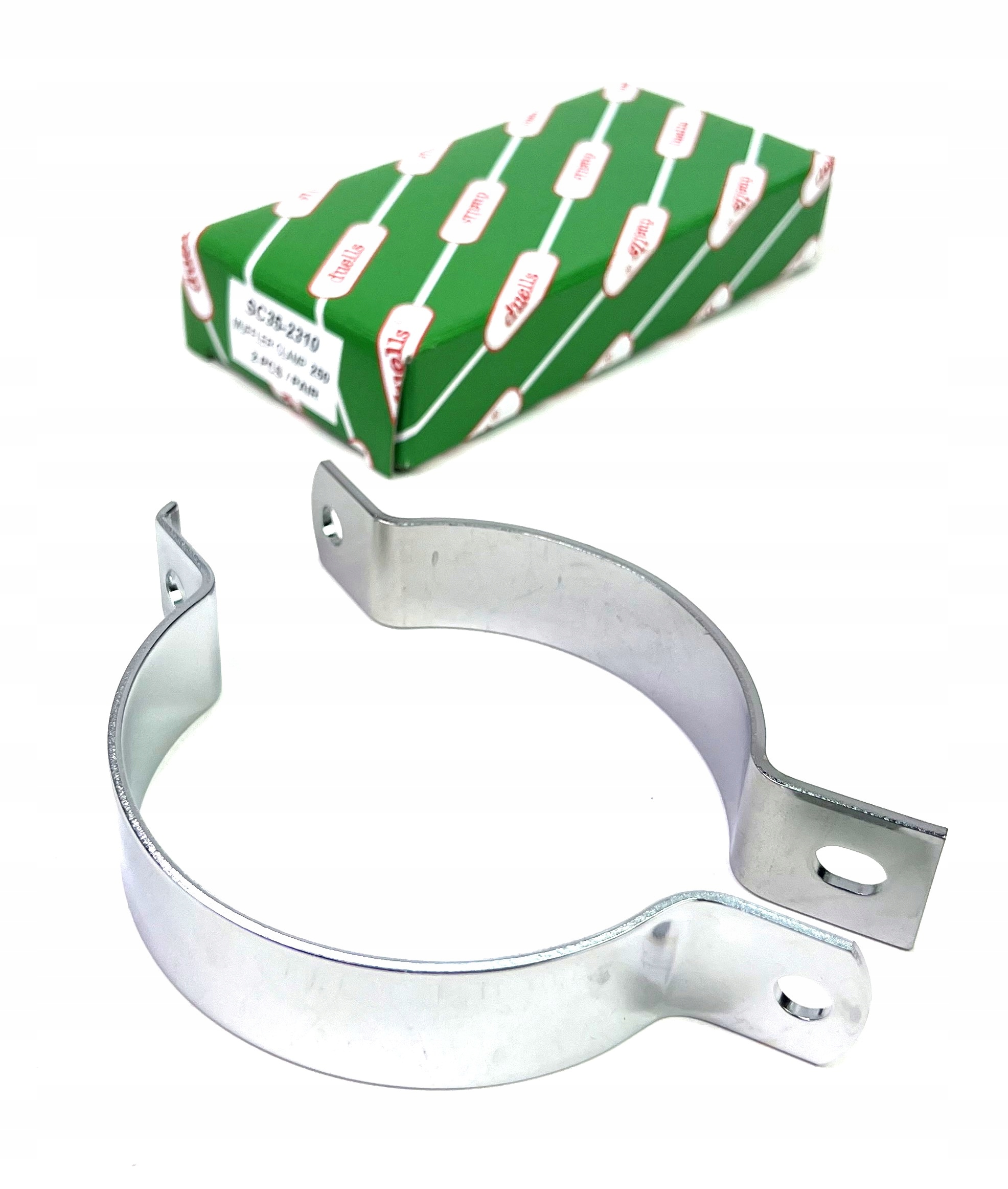 Obejma opaska tłumika wydech Mz Etz 250 251, 250/1 Ts Duells chromowana