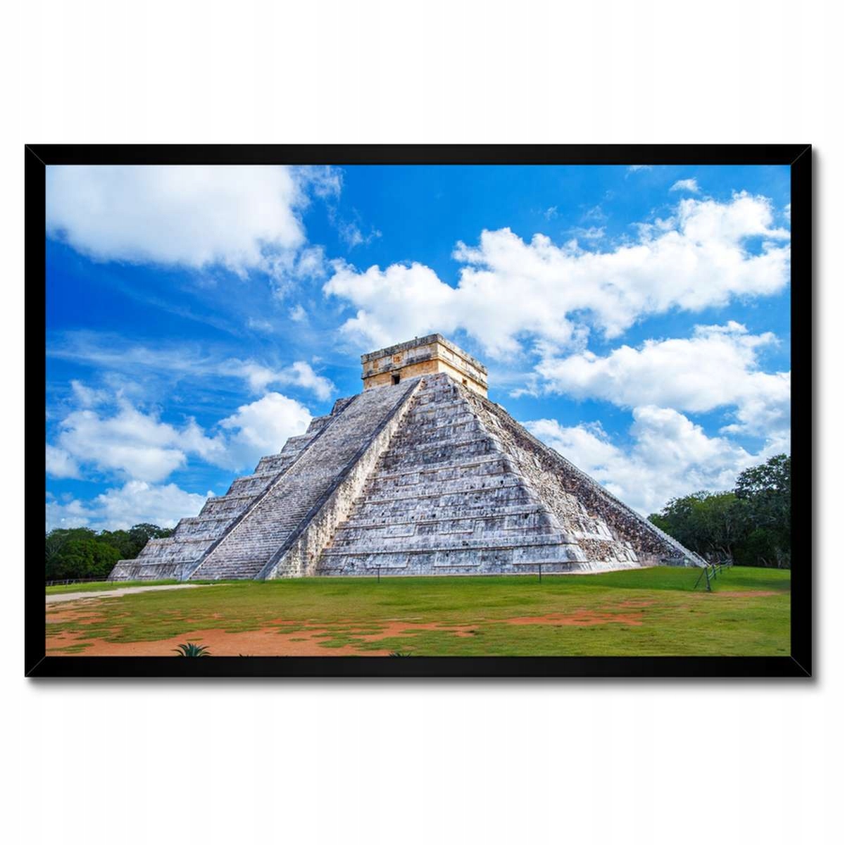 Plakáty v rámu 60x40 pyramida Kukulkana Mexiko