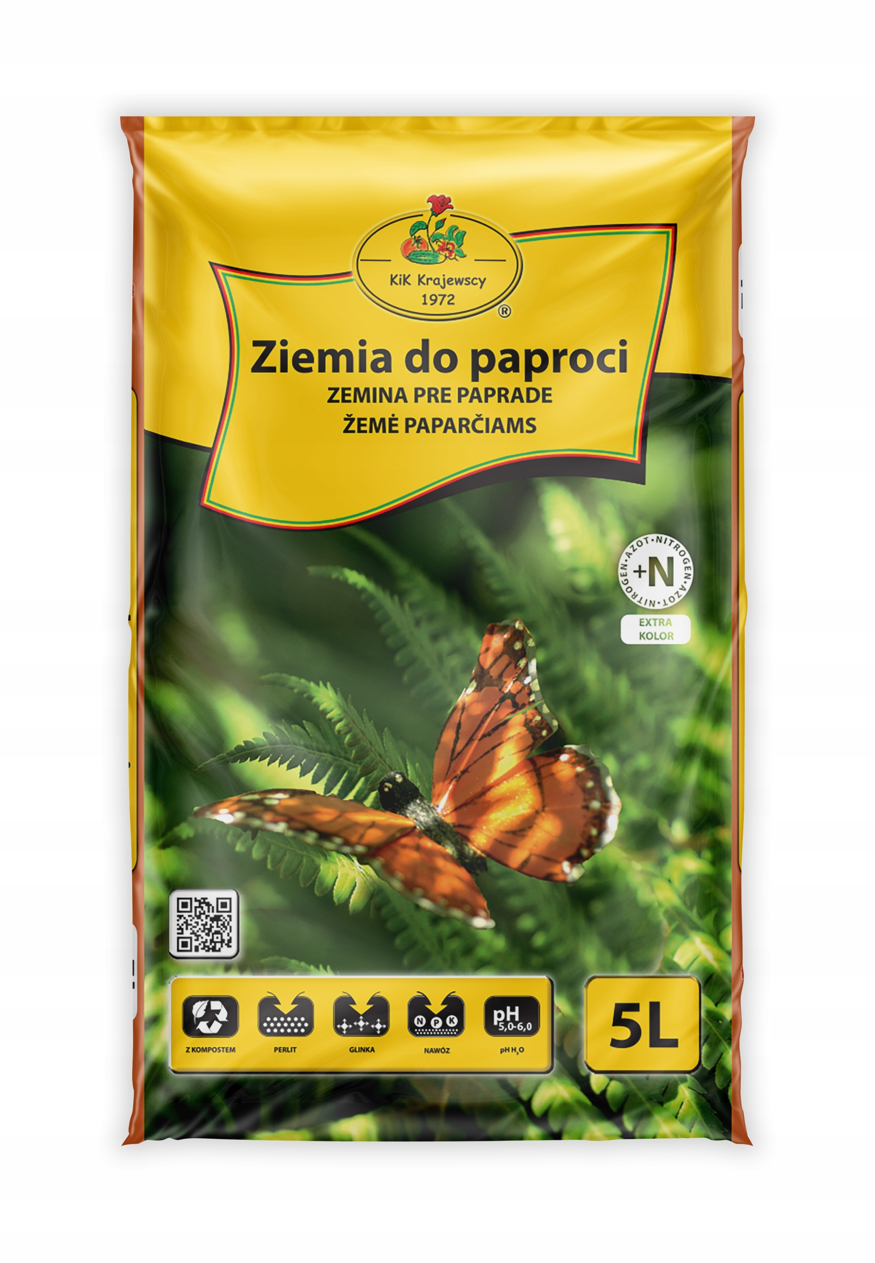 

Ziemia, Podłoże do Paproci 5L z nawozem i perlitem