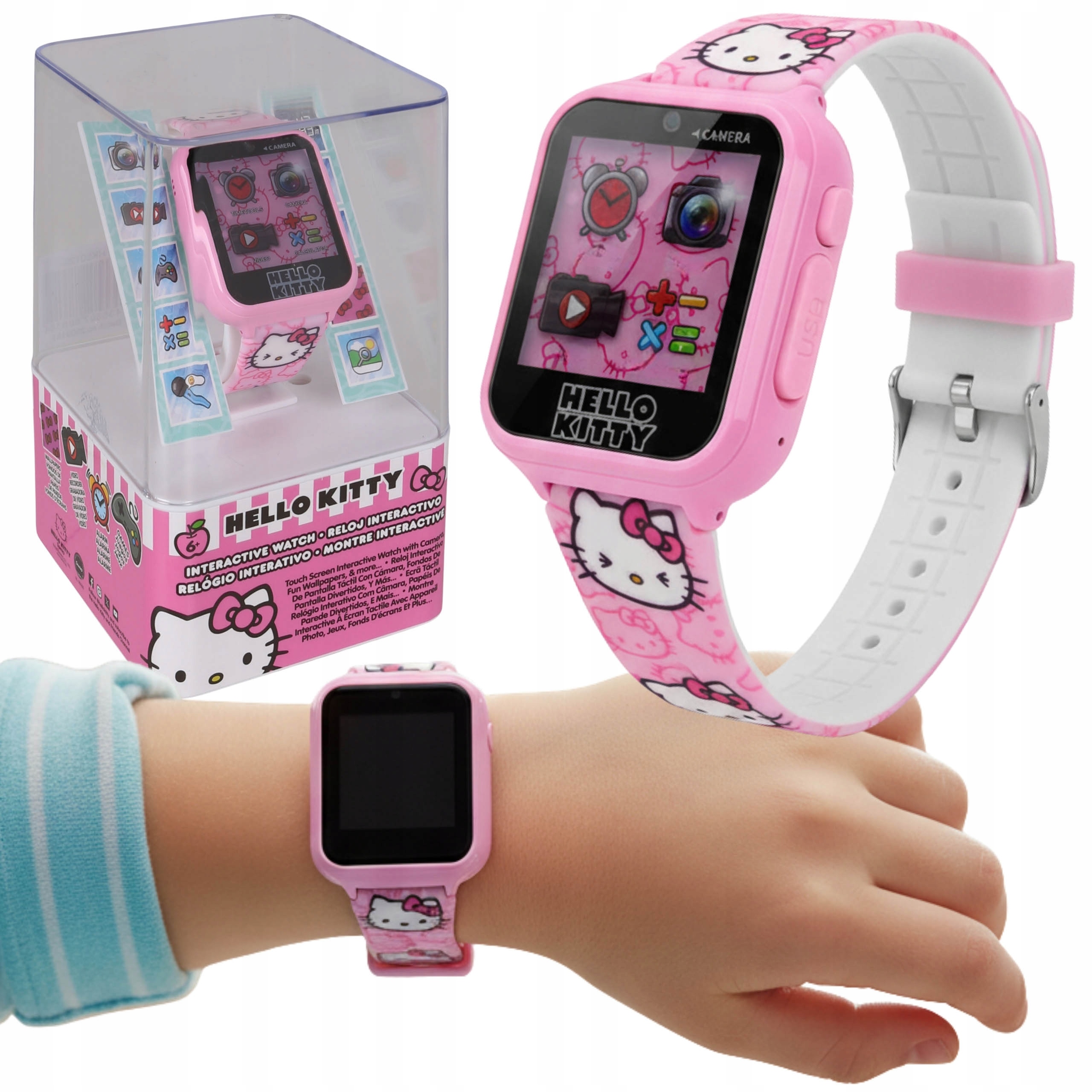 Hello Kitty Multifunkční hodinky, chytré hodinky pro děti, Mnoho Funkcí