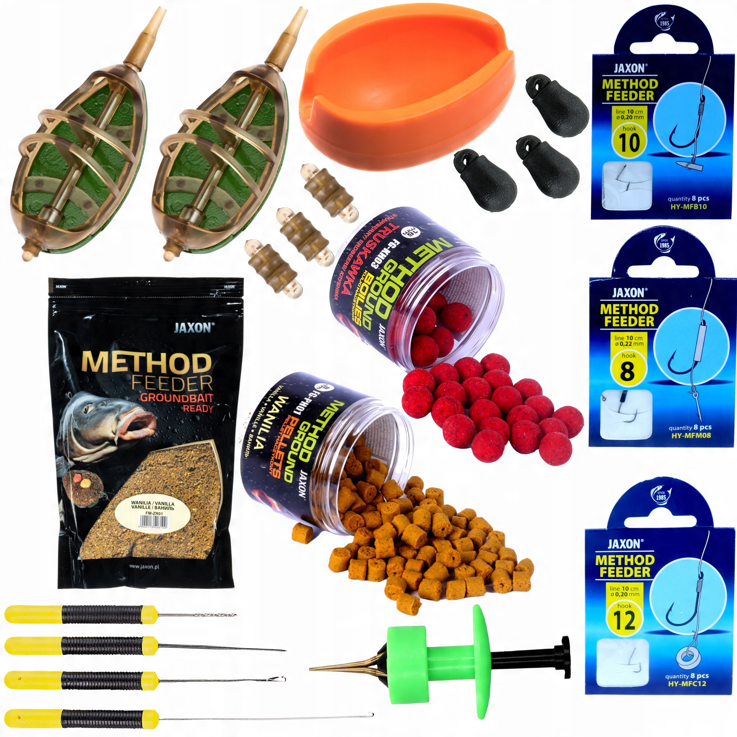 

Zestaw do Method Feeder- Koszyk Haczyki +akc Jaxon