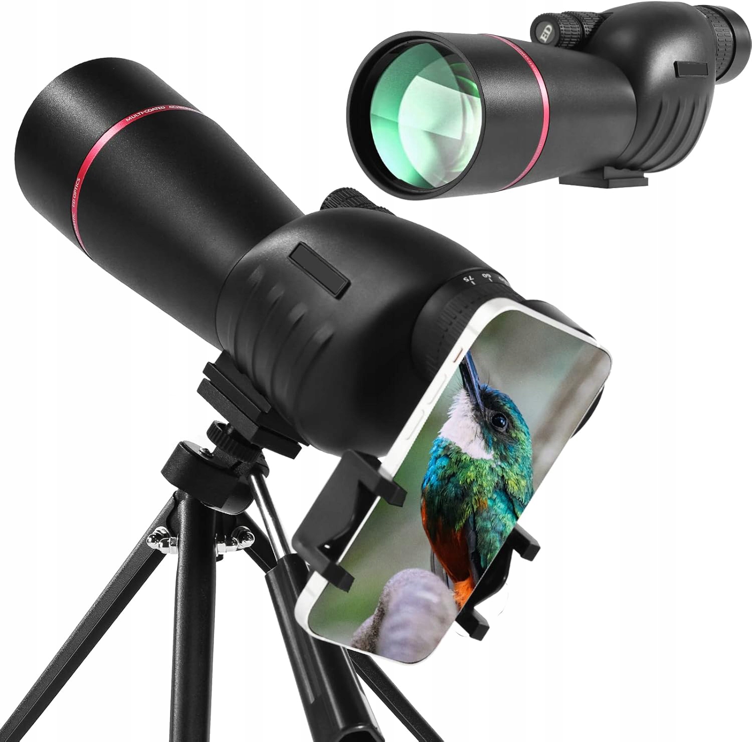 Monokulární dalekohled Zoom 25-75x 60 mm BAK-4 Fmc IP65 Hořčíková slitina