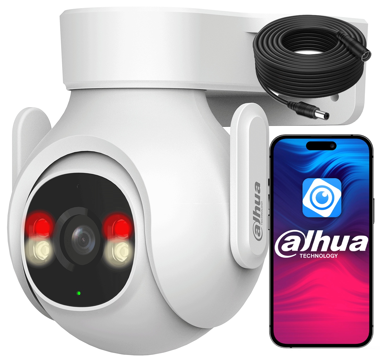 WiFi kamera Dahua 5Mpx 3K P5B-PV otočná Dual Light Autotracking 10 m kábla