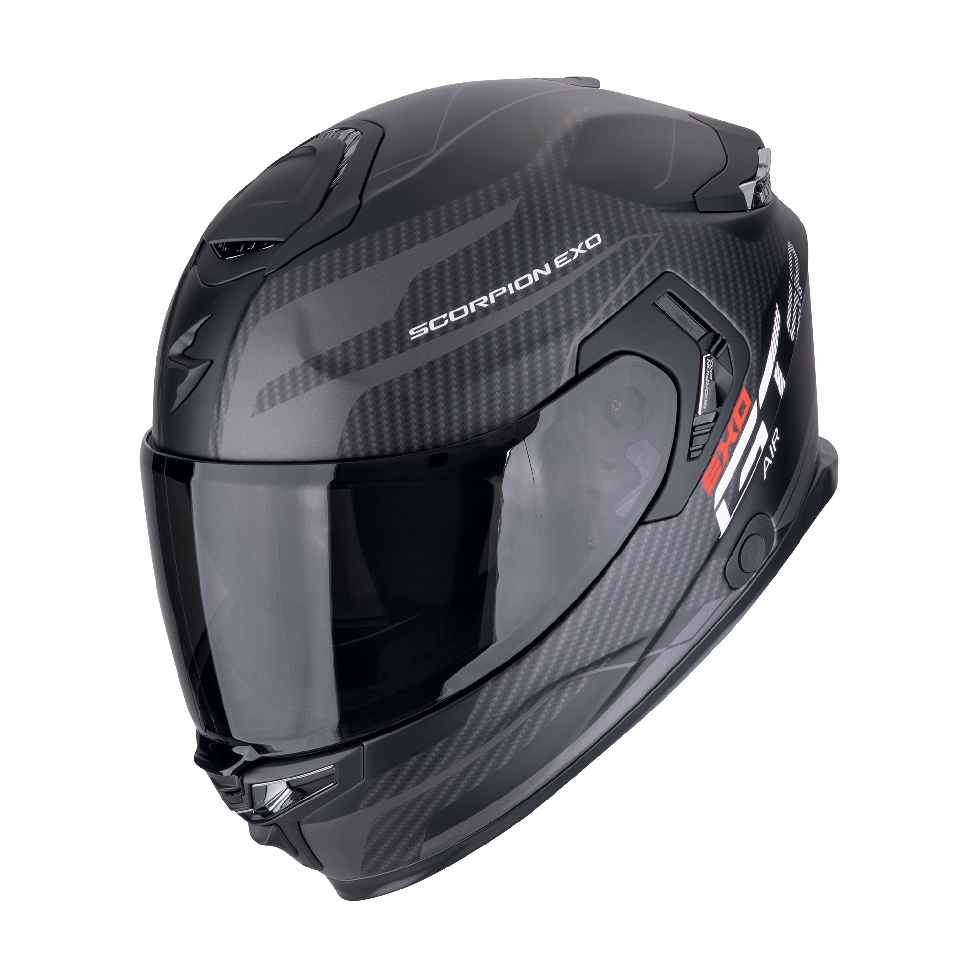 Integrálna prilba Scorpion Exo Exo-gt Sp Air Flex Čierna matná/Strieborná L