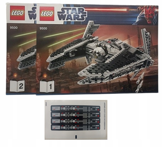 Lego Star Wars Instrukcja Naklejki Sith Fury-class Interceptor 9500 2012r