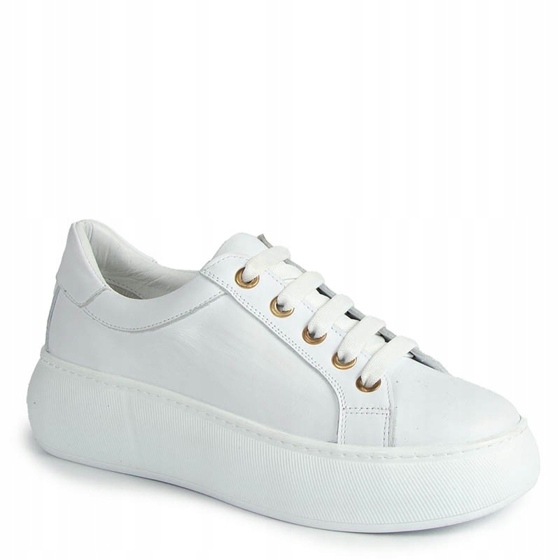Carinii B9233 Bílé Kožené Tenisky 39