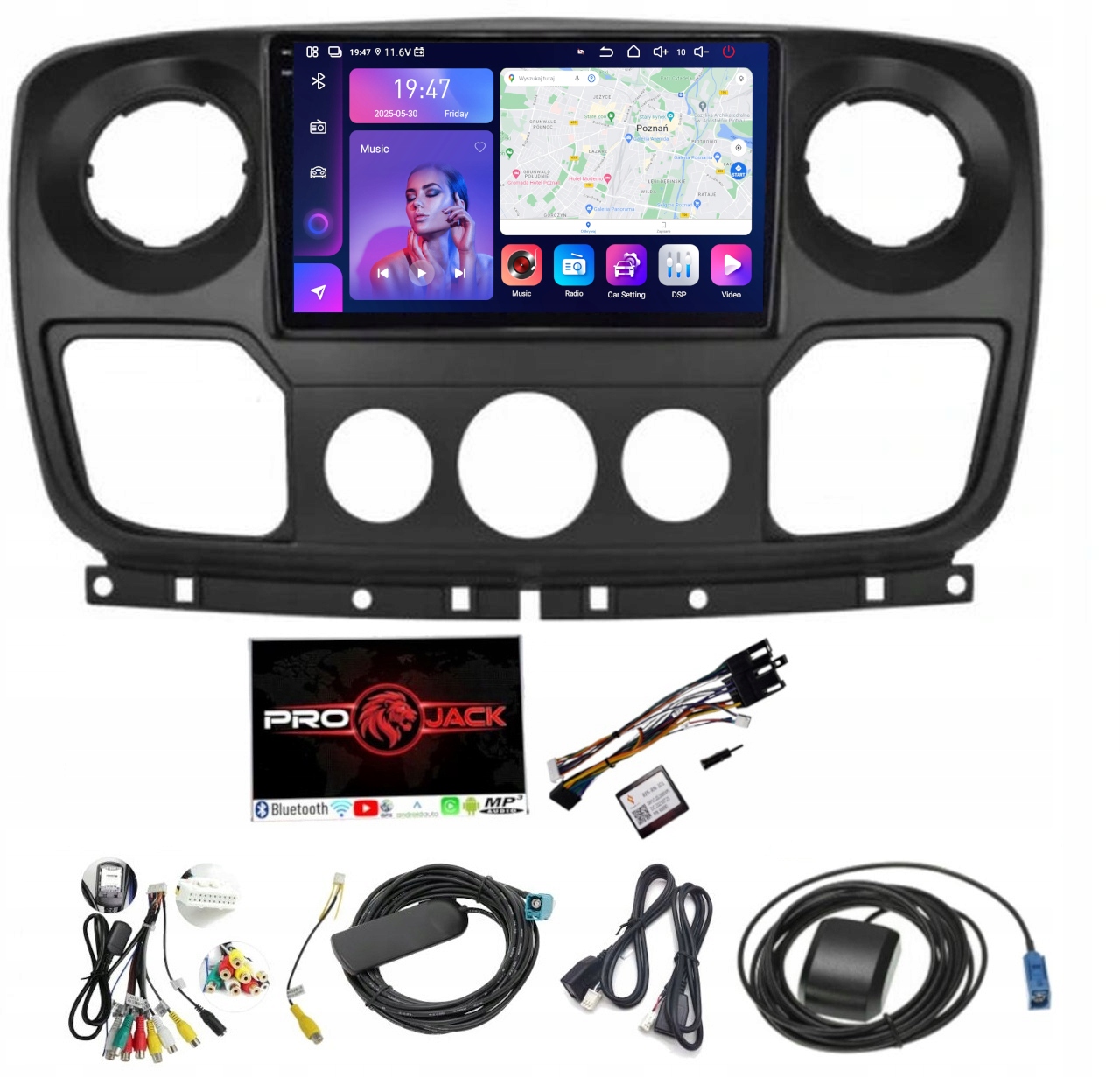Rádio Android Navigácia Renault Master 2010-2022 Carplay Wifi 8GB 256GB Sim