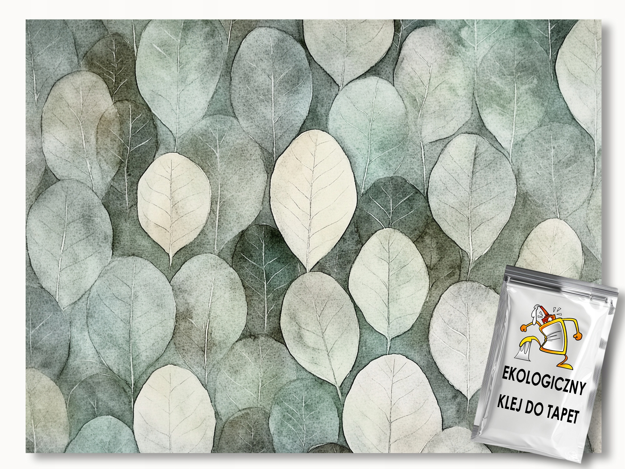 Fototapeta Flizelina Akvarel Příroda Zelené Listy 208x146 lepidlo