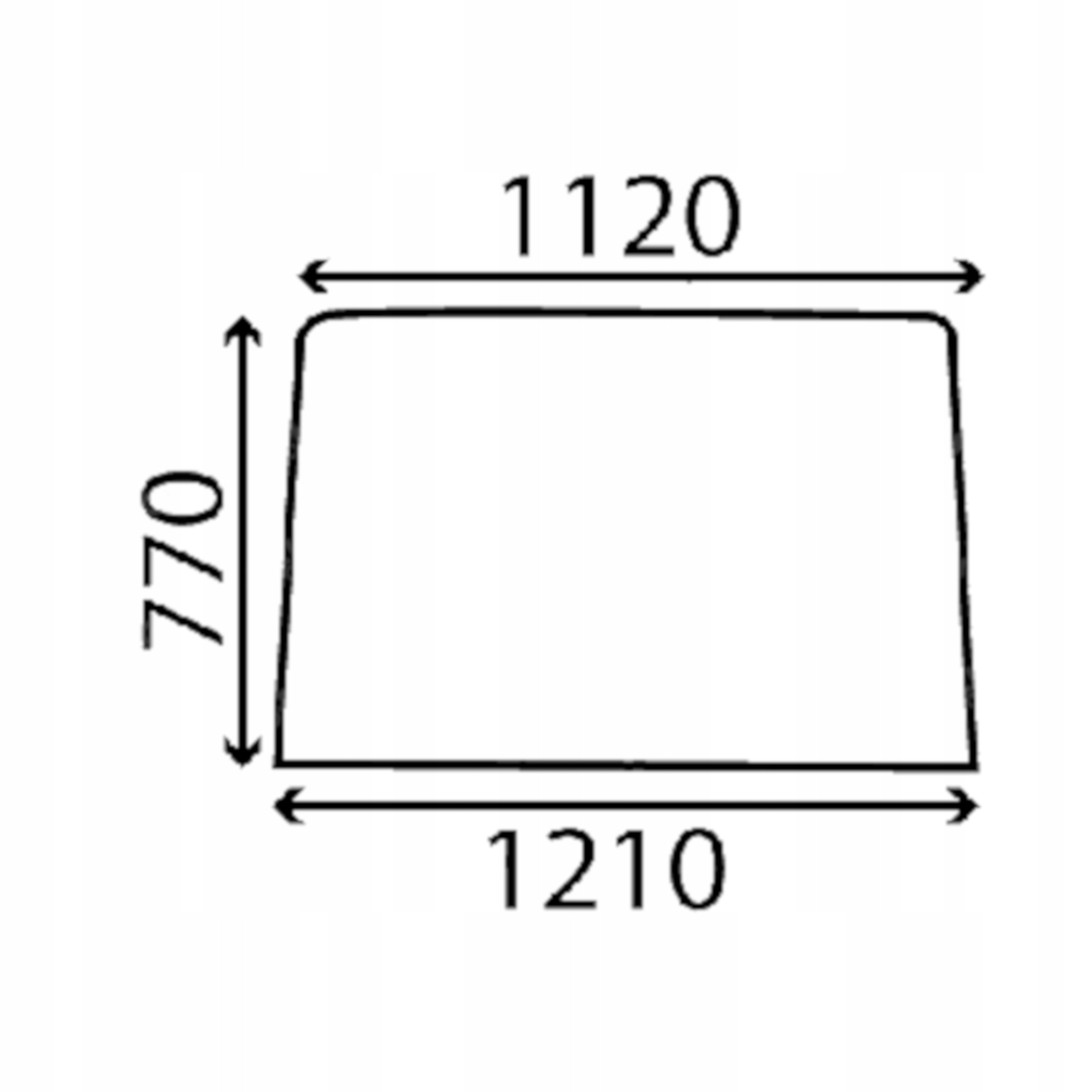 čelní sklo pro traktor Case přední 3217166R1