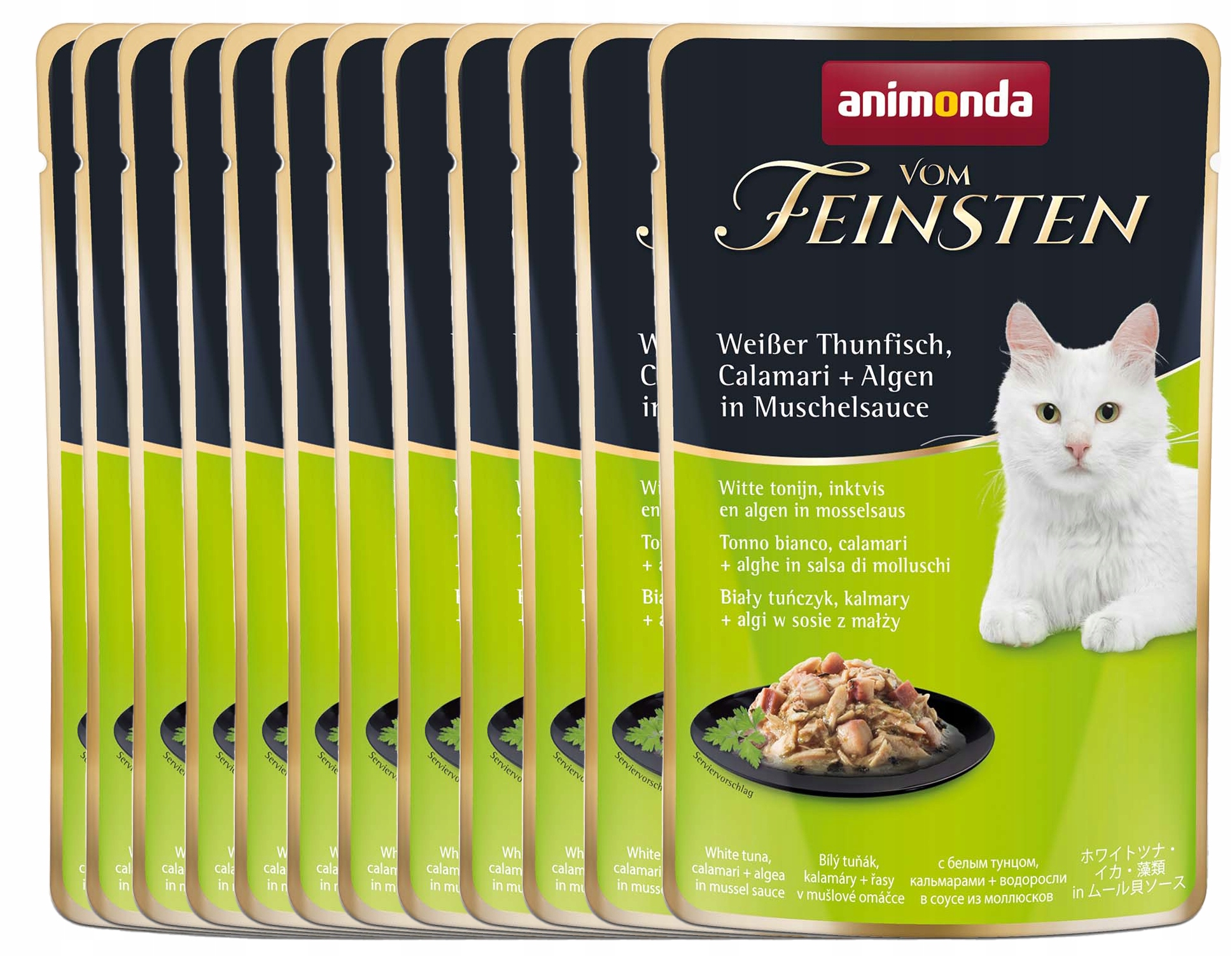 Levně Animonda Fines Adult Lux v omáčce kapsička Set 12x50g tuňák kalamáry