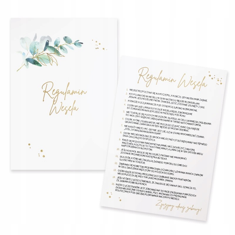 

Regulamin wesela Gałązka Eukaliptusa