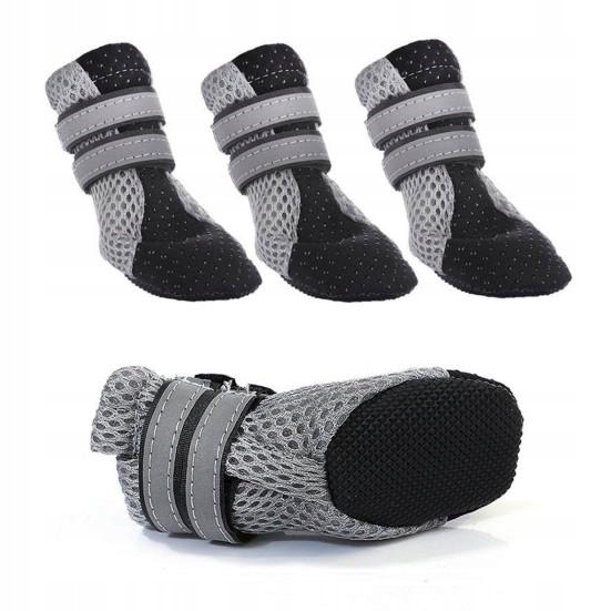 

Buty dla psa ochronne odblask L czarne 4 szt