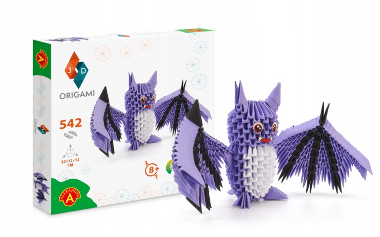 

Zestaw Origami 3D Nietoperz Handmade Alexander
