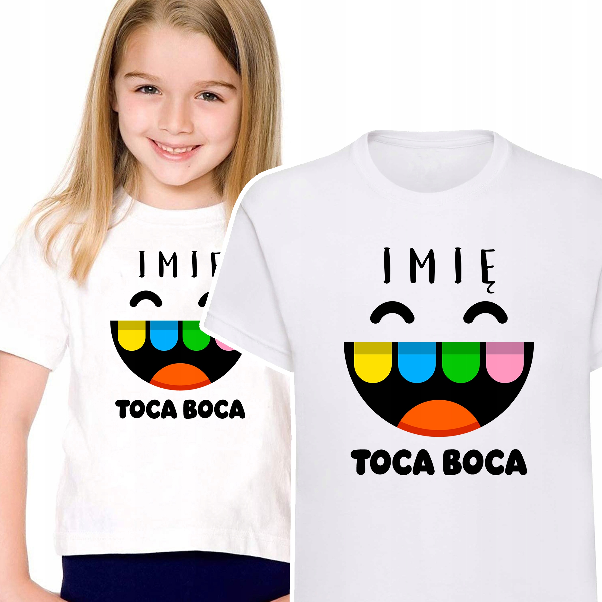 

Koszulka Dziecięca Własne Imię Toca Boca - 134 cm