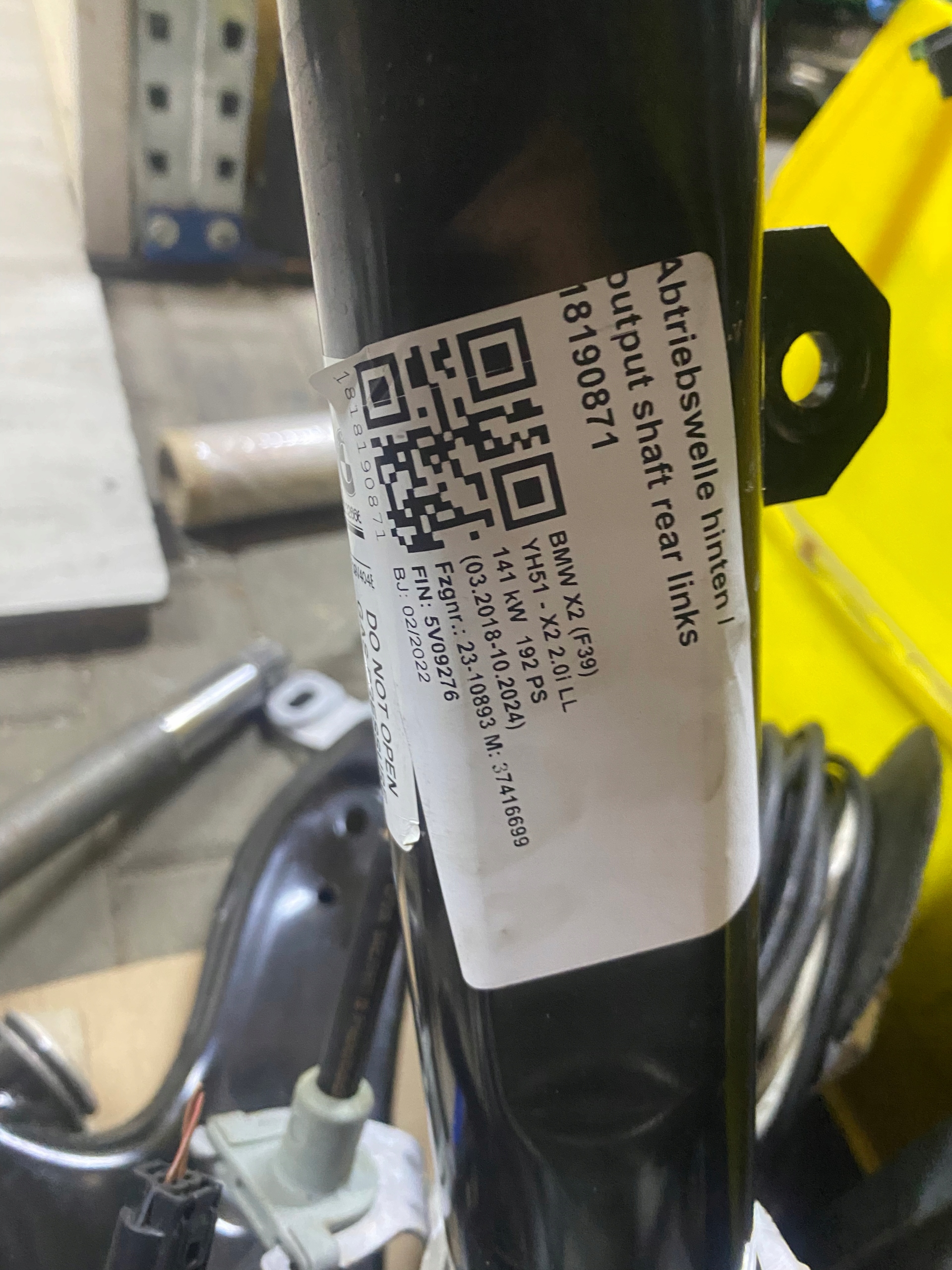 BMW X2 F39 swing shock absorber left front
