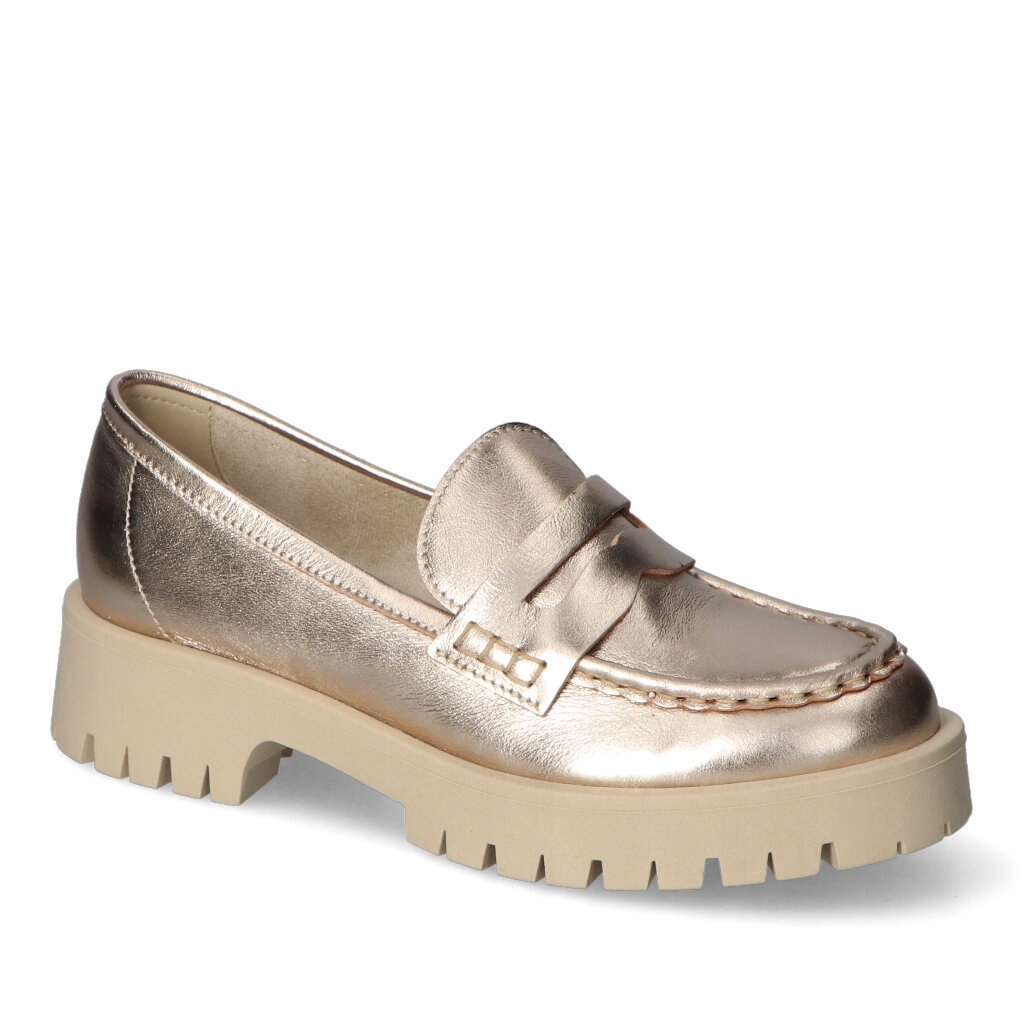 Dámské mokasíny CheBello Zlaté Lico Kožené 38