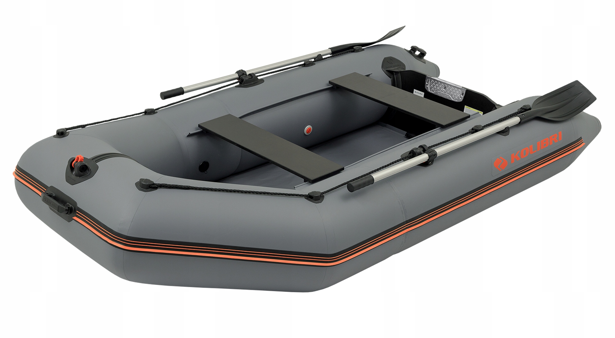 PONTON KOLIBRI KM-280AD CIEMNOSZARY Z PODŁOGĄ POMPOWANĄ AIR-DECK