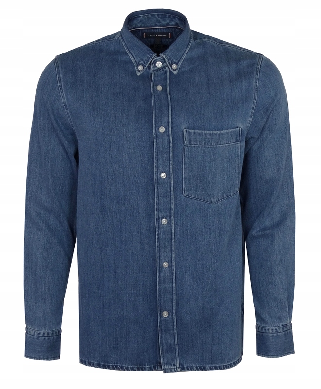 Tommy Hilfiger pánská džínová košile, modrá, S