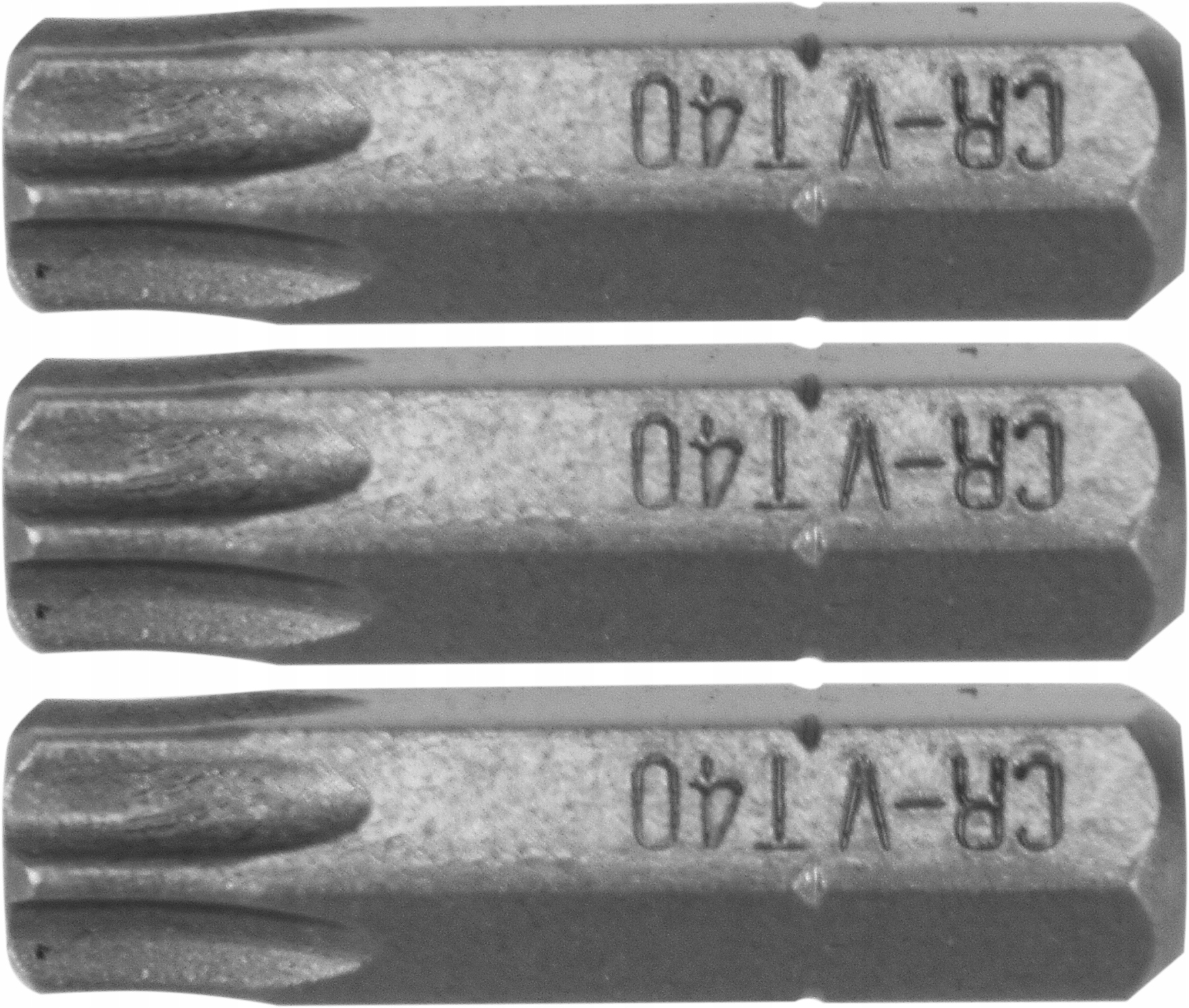 

Bit Bity Końcówki Wkrętakowe 1/4 x25mm Torx T40 x3