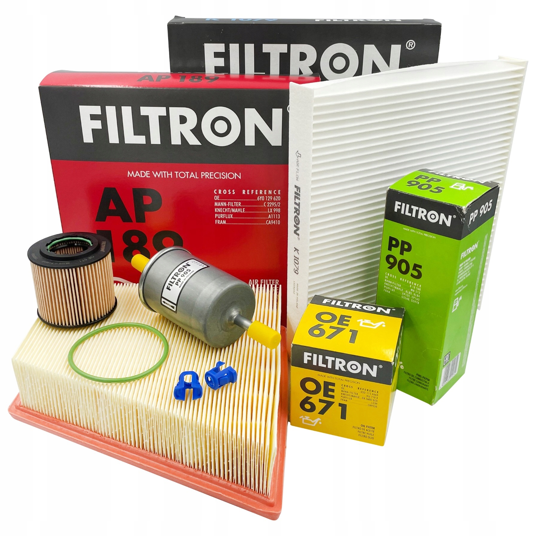 Sada filtrů Vw Polo 9n 1.2 12V Fox 1.2 Filtron 4 filtry