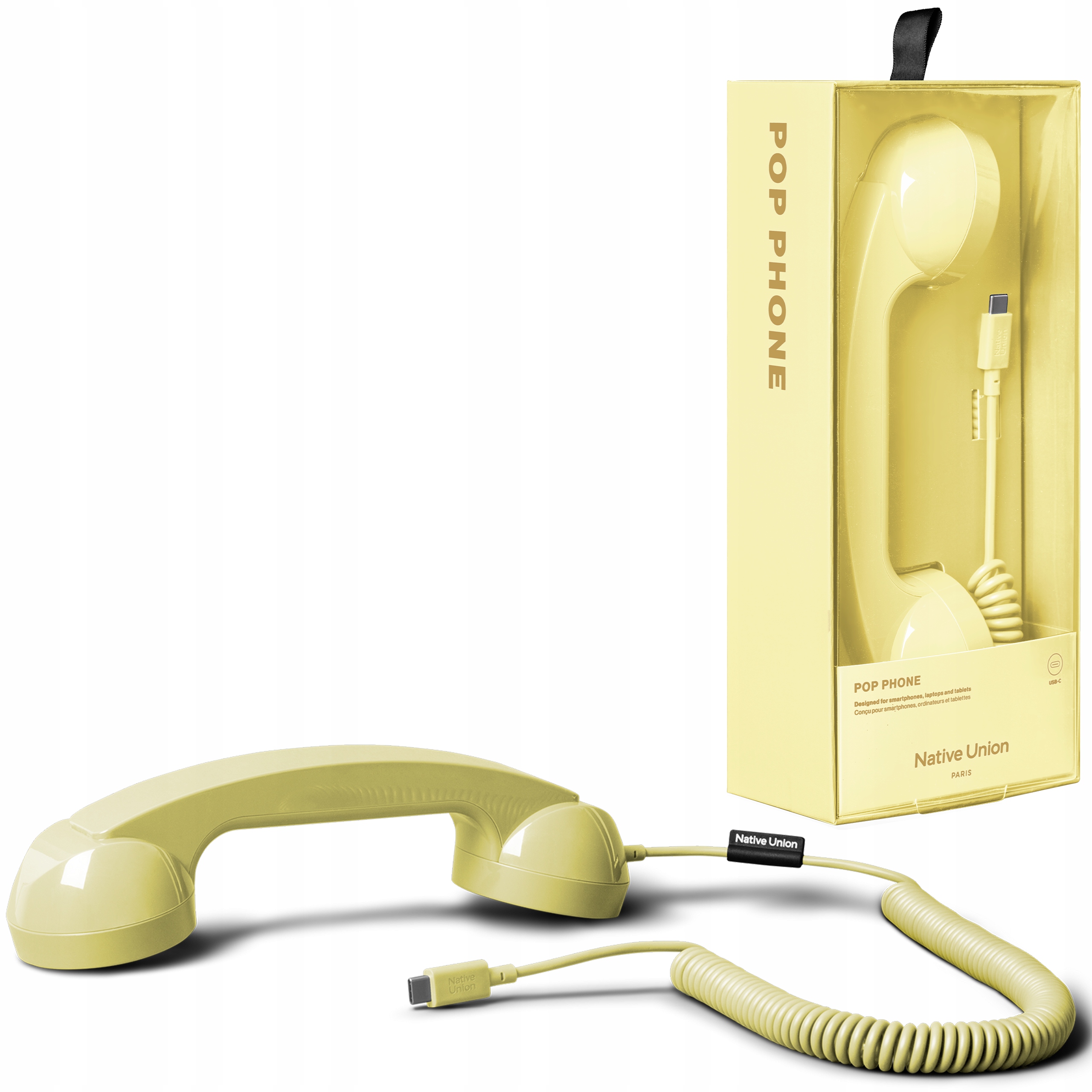 Native Union Pop Phone Retro Słuchawka Telefoniczna Usb-c do Połączeń