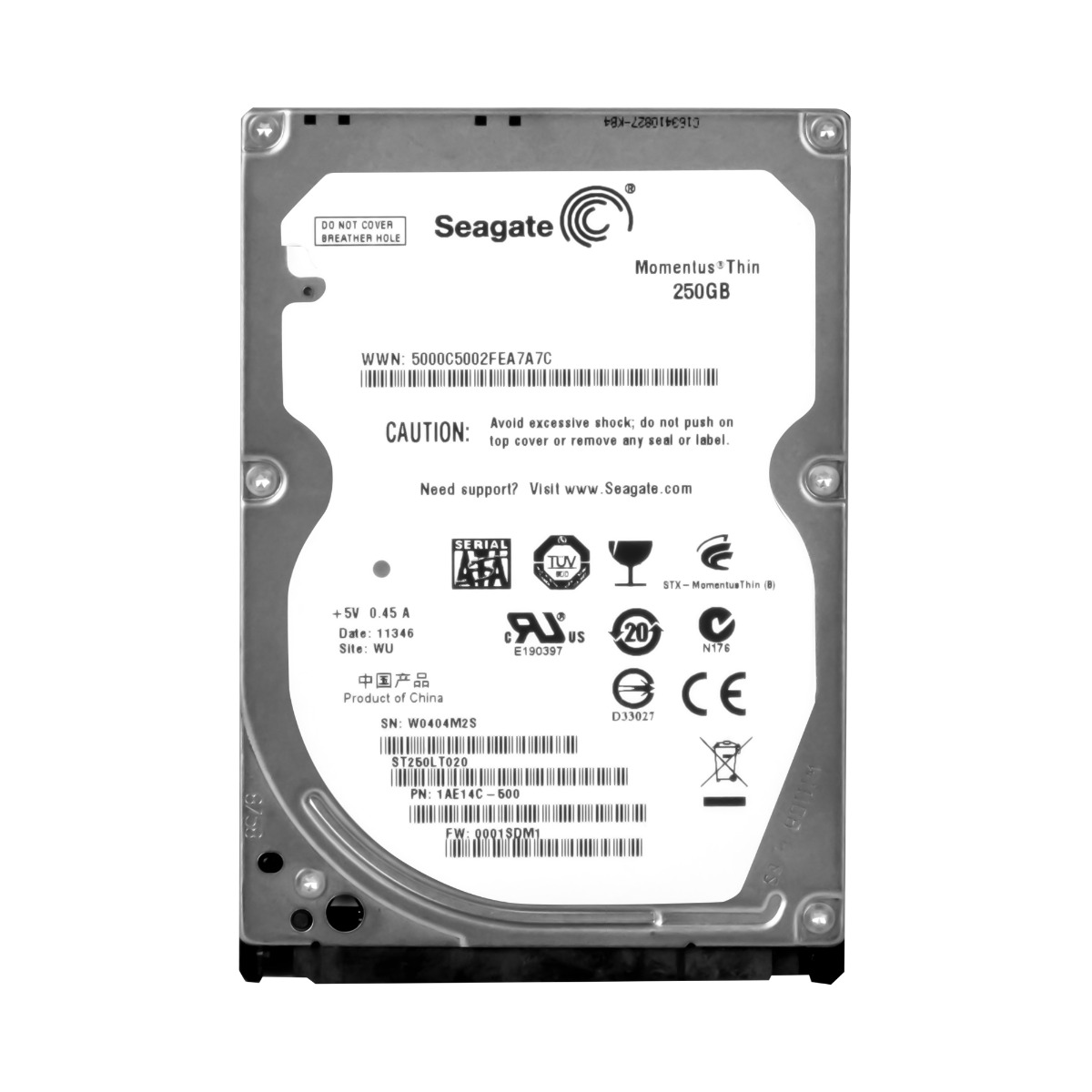 Seagate Moments 250GB 5.4K 8MB Sata II 2.5'' ST250LT020