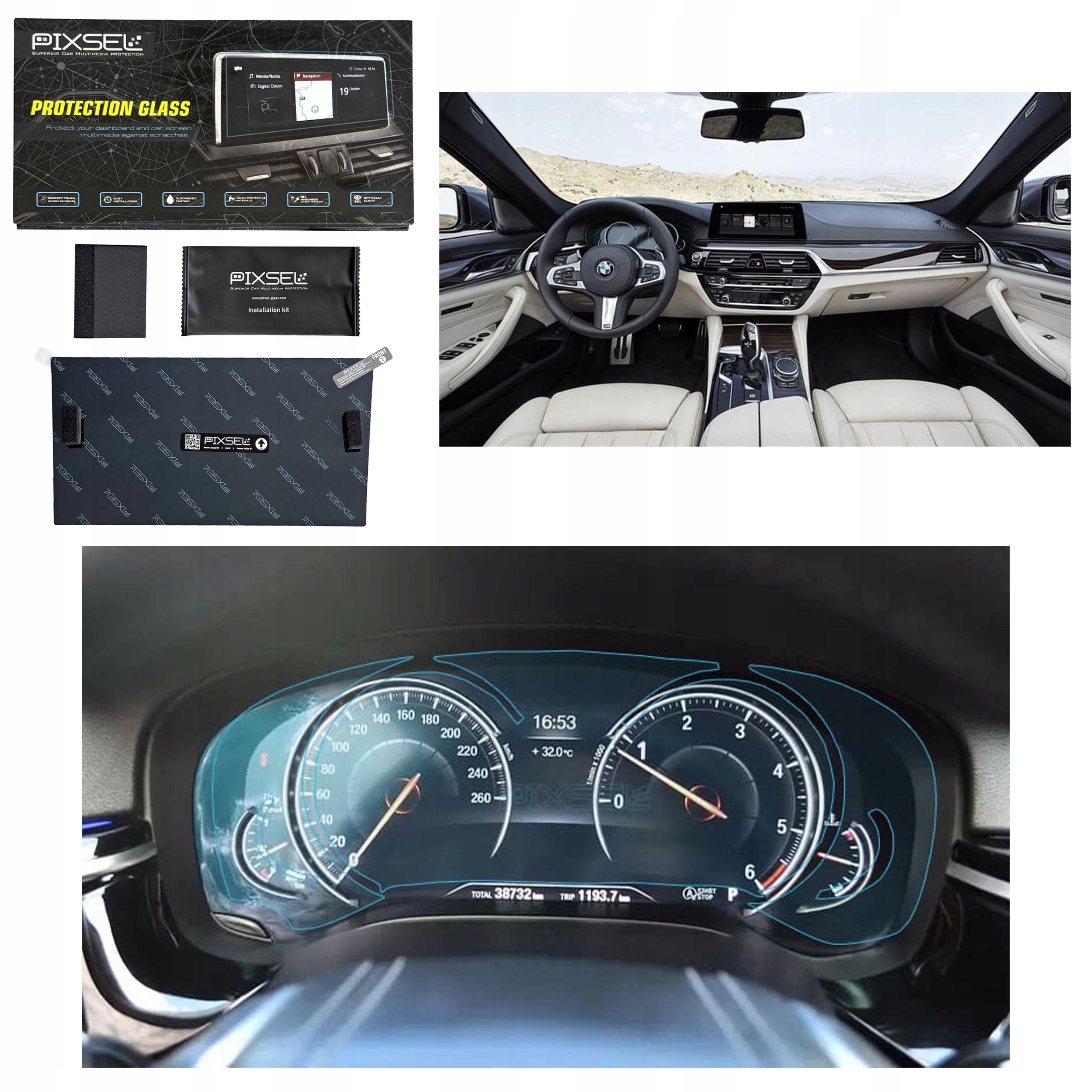 Matowe Szkło Ochronne Bmw 5/M5-14.6“ 2017-2020 G30,G31,G38,F90