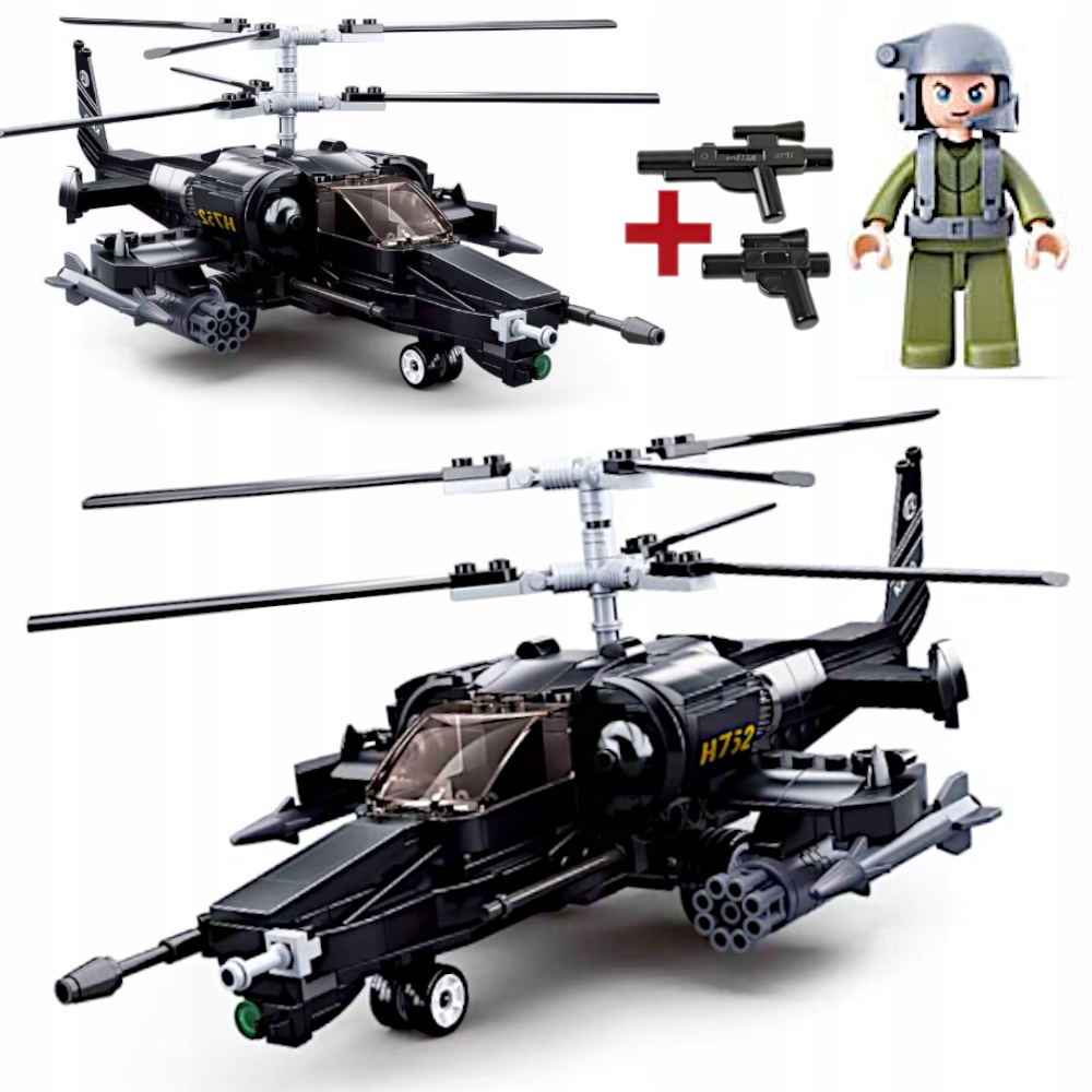 Vrtulník K-50 Útočná Stavebnice Vojenská Figurka Lego Zbraň