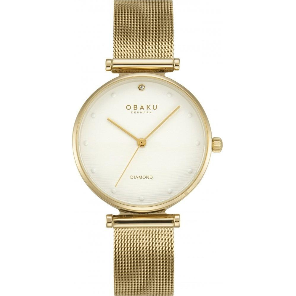 Dámské hodinky Obaku Denmark V310LXGWMG zlaté