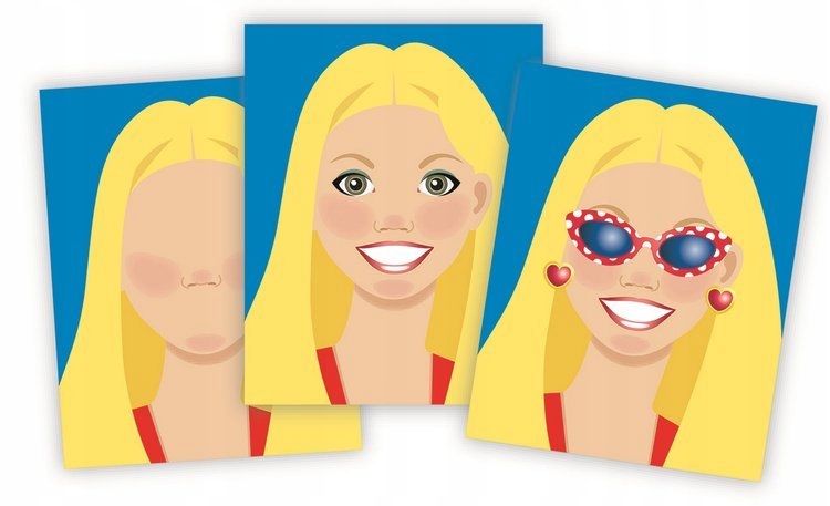 MELISSA Naklejki 250 TWARZE Duże Arkusze MODELKI Rodzaj naklejki klasyczne